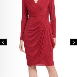 London Times Sparkling Midnight Blue Dress